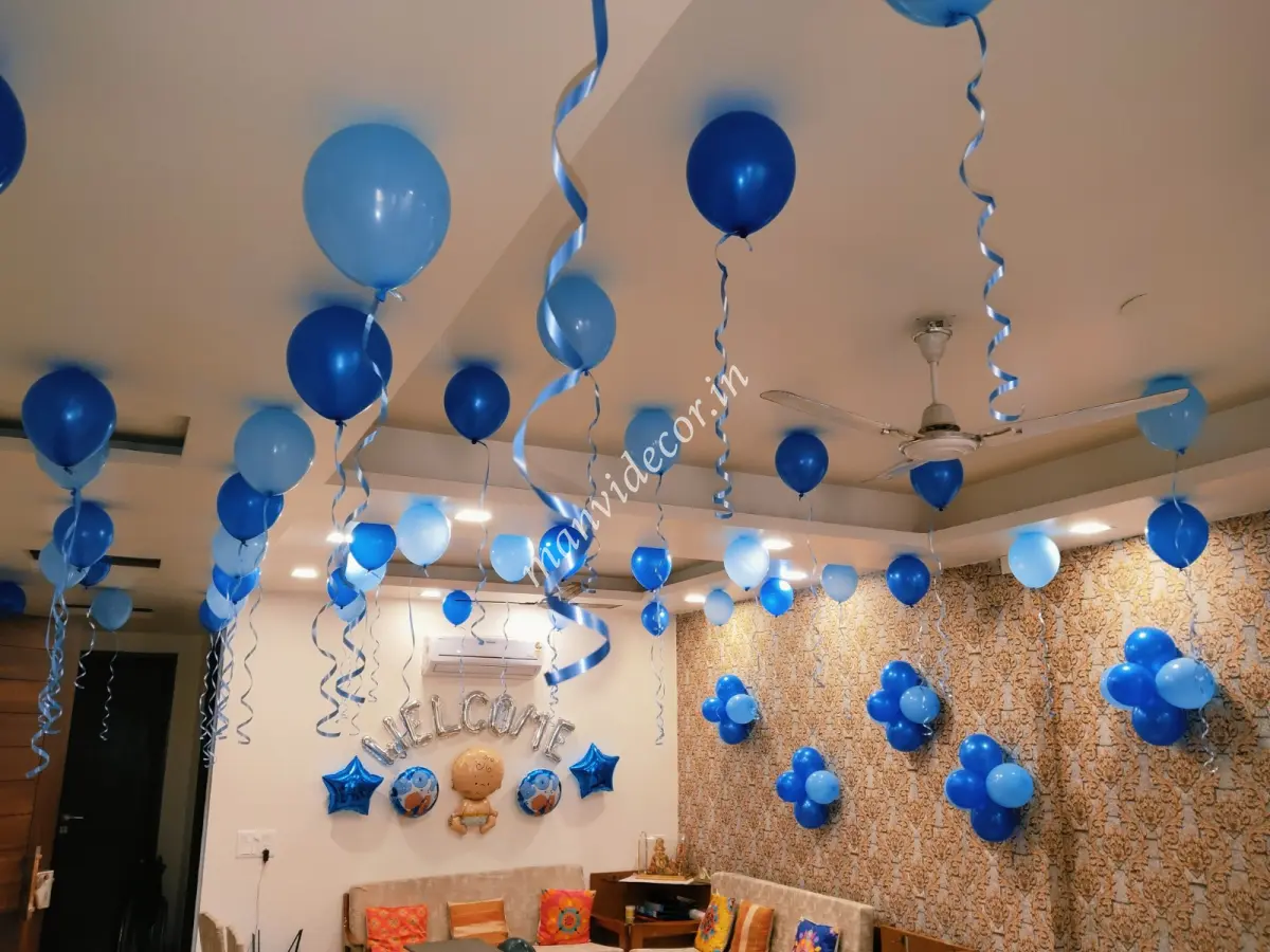 Baby Welcome decoration with balloons 