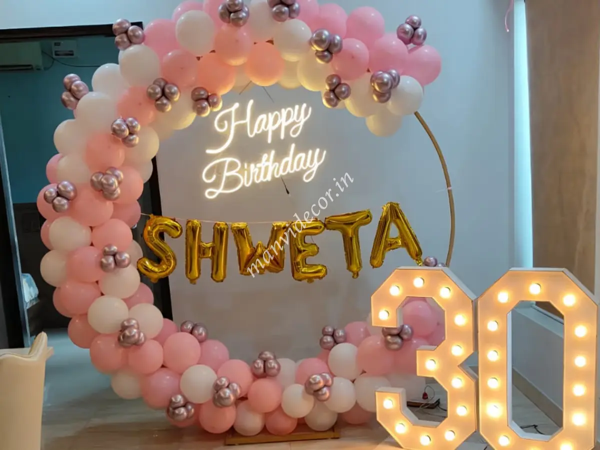 30th birthday rind setup