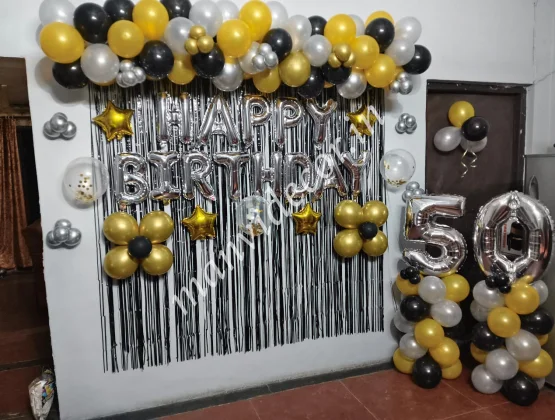 Black Golden Party Decoration