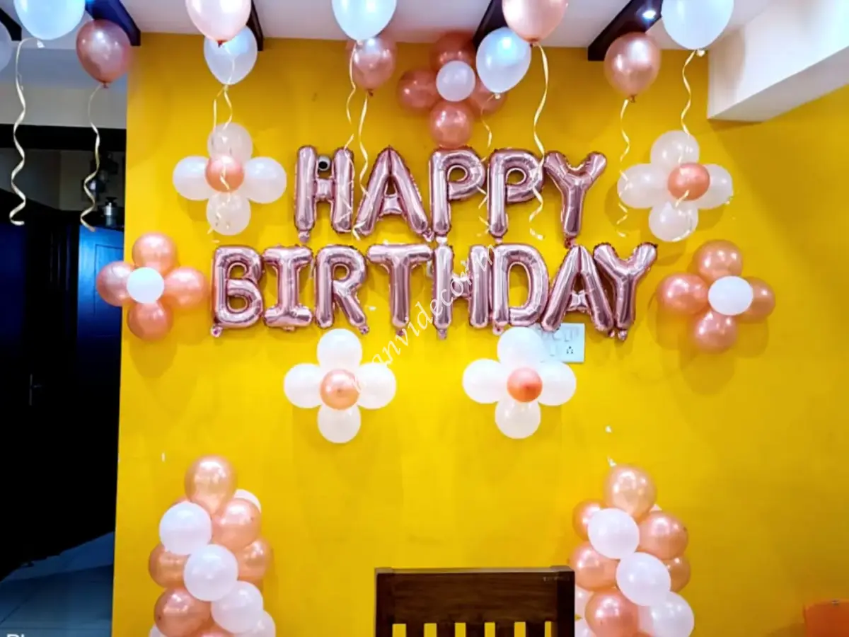 Rosegold White Surprise Decor