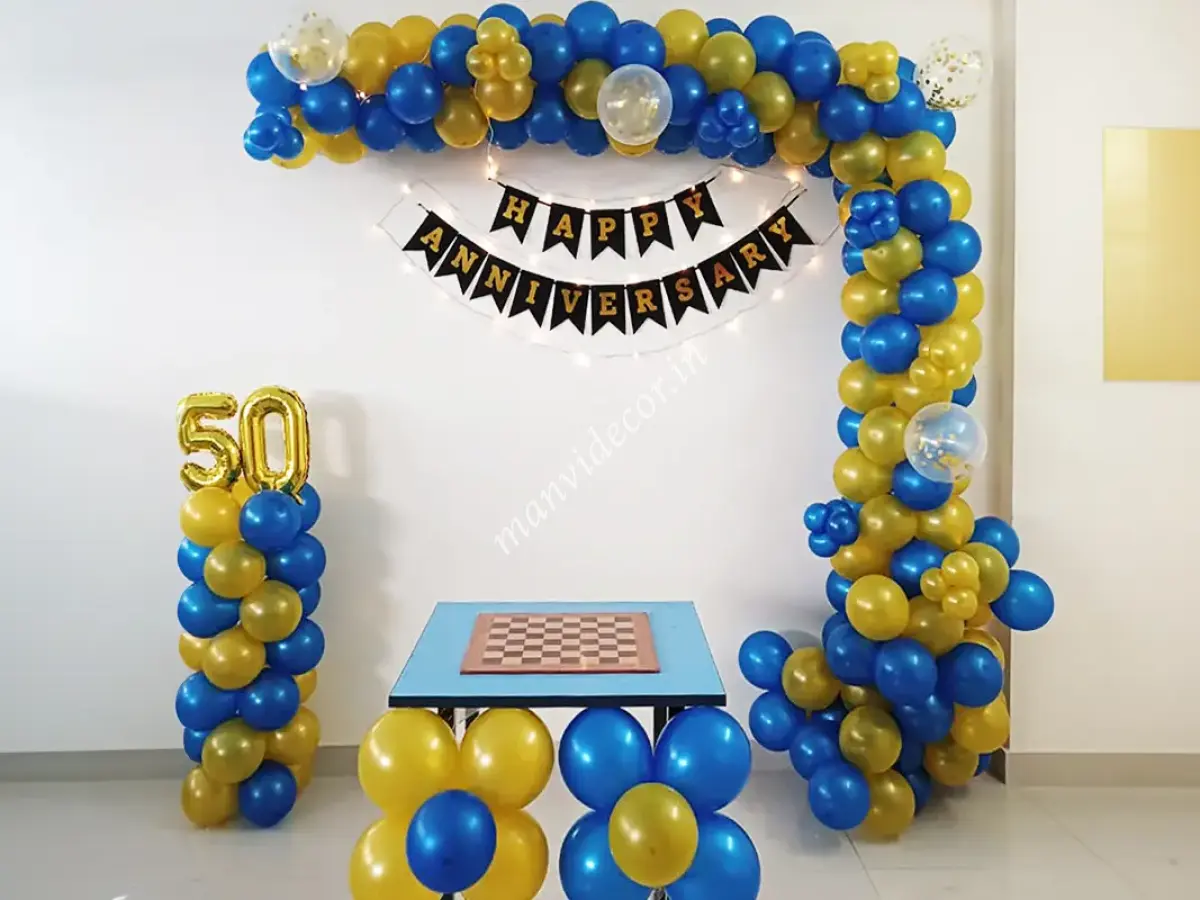 50th anniversary balloon decoration
