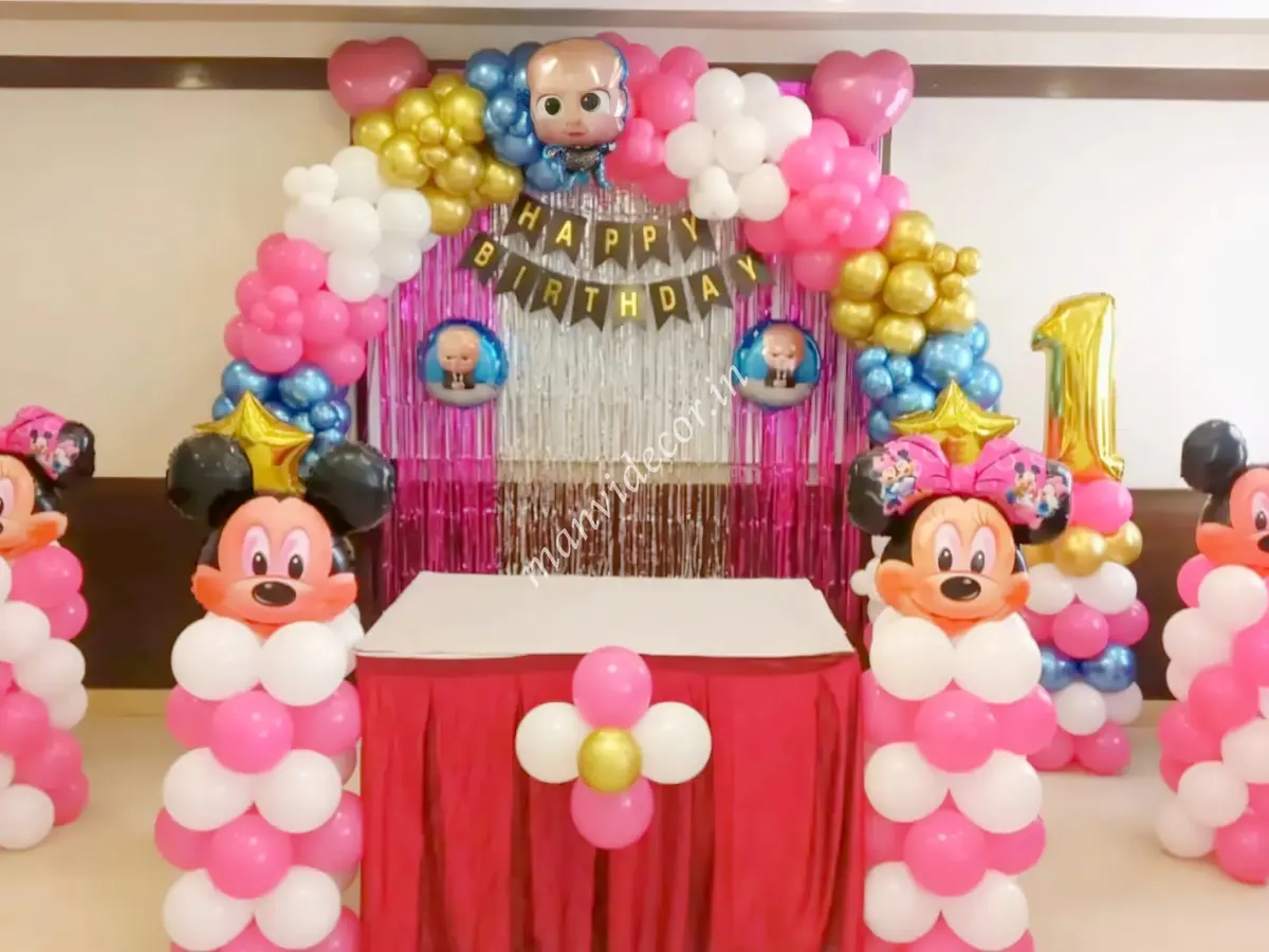 Banquet hall decor for kids birthday 