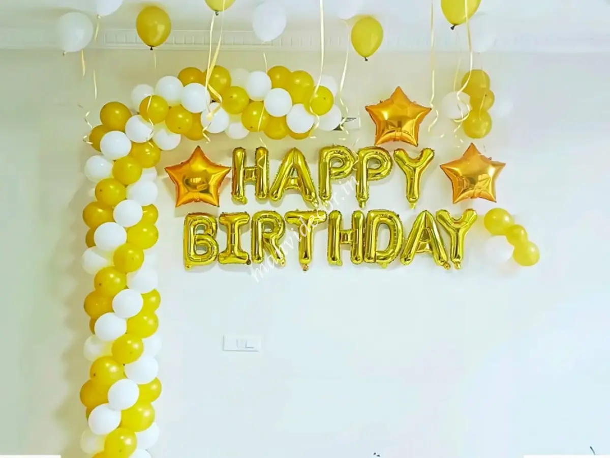 Yellow White Theme Decor