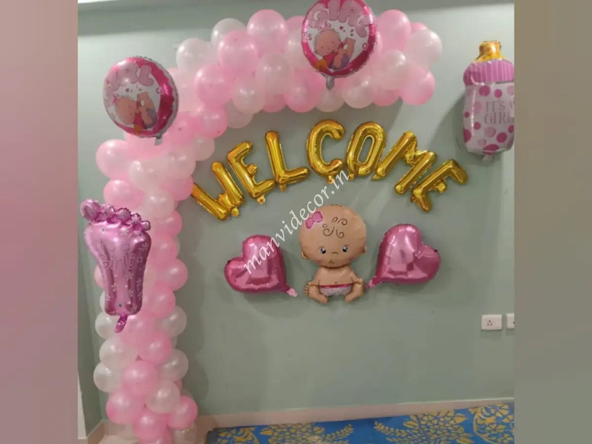 Baby Girl Welcome Wall  Decoration