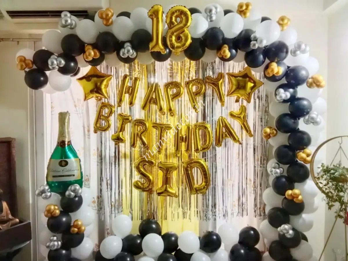Elegant Birthday Surprise Decoration