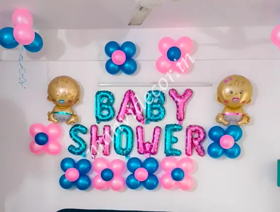 Simple Baby Shower Balloon Decoration