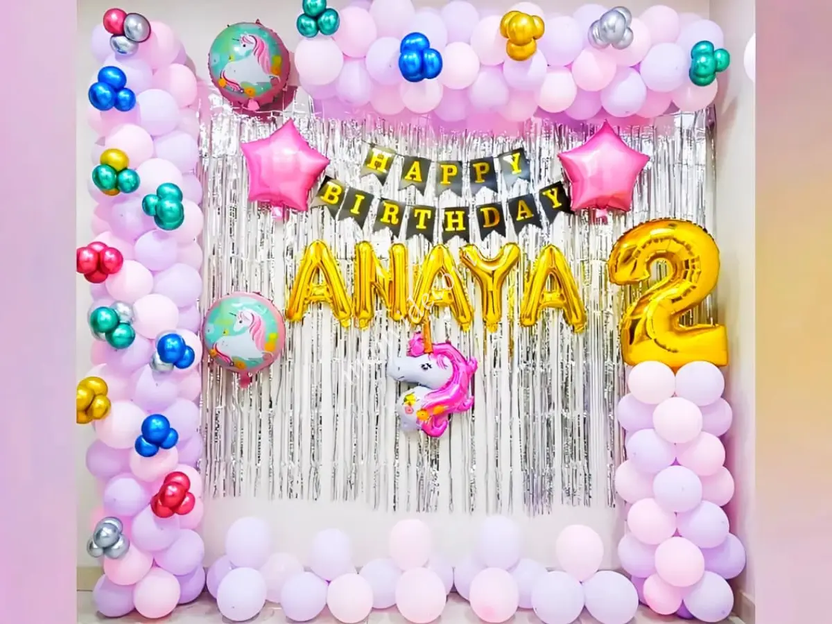 Unicorn Pink Balloon Decoration