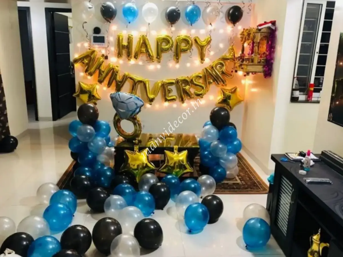 Anniversary Surprise Balloon Decoration