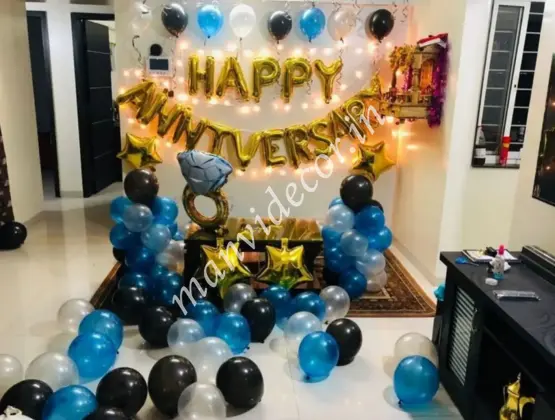 Anniversary Surprise Balloon Decoration