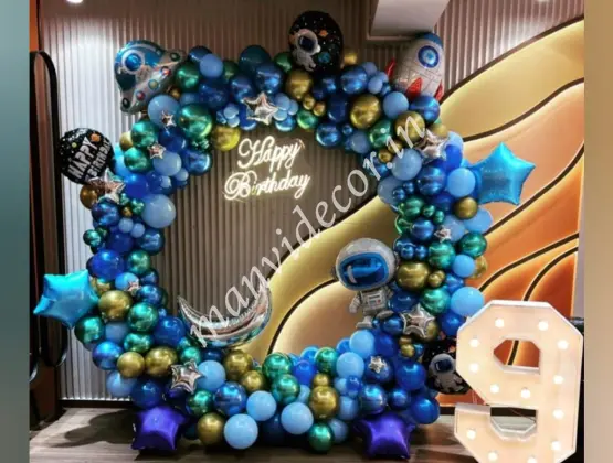 Astronaut Theme Ring Decoration