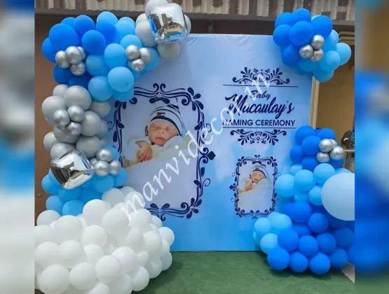 Baby Boy Naming Ceremony Decor