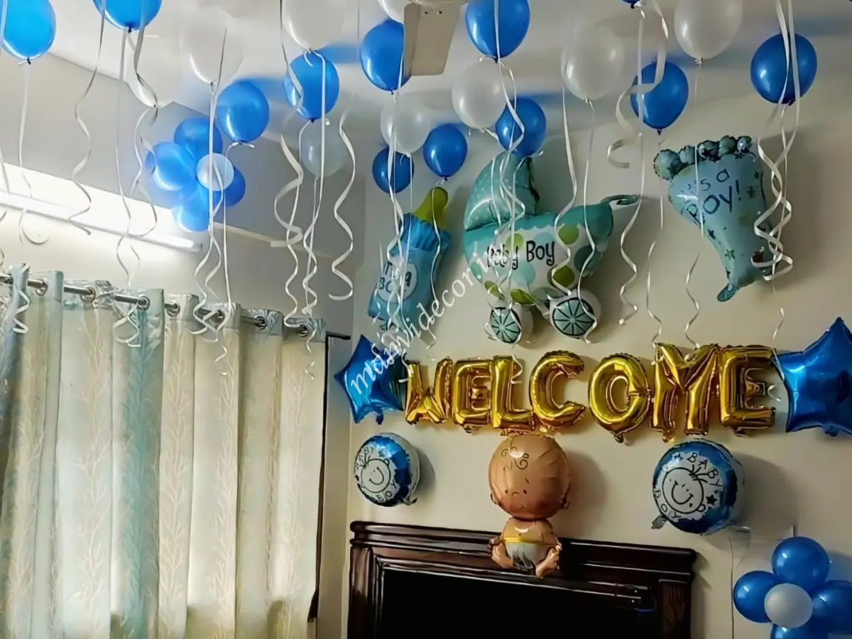 Baby Boy Surprise Welcome Decor