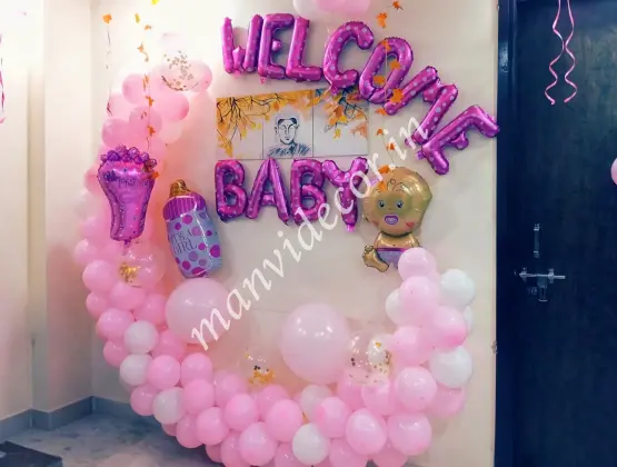 Baby Girl Welcome Decoration