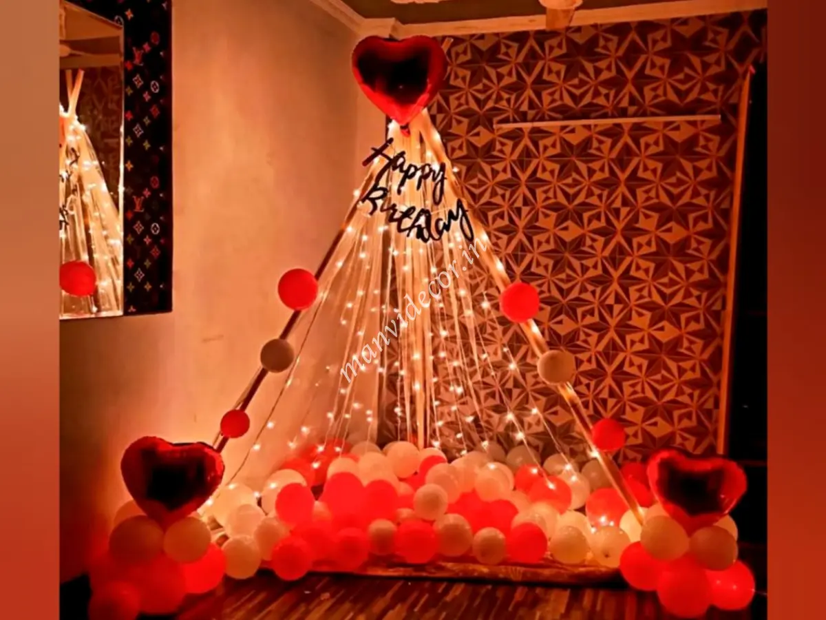 Cabana decor for romantic birthday ideas