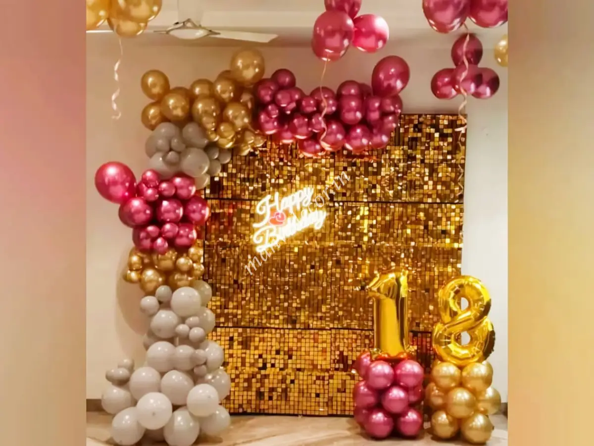 Birthday Sequin Balloon Decor