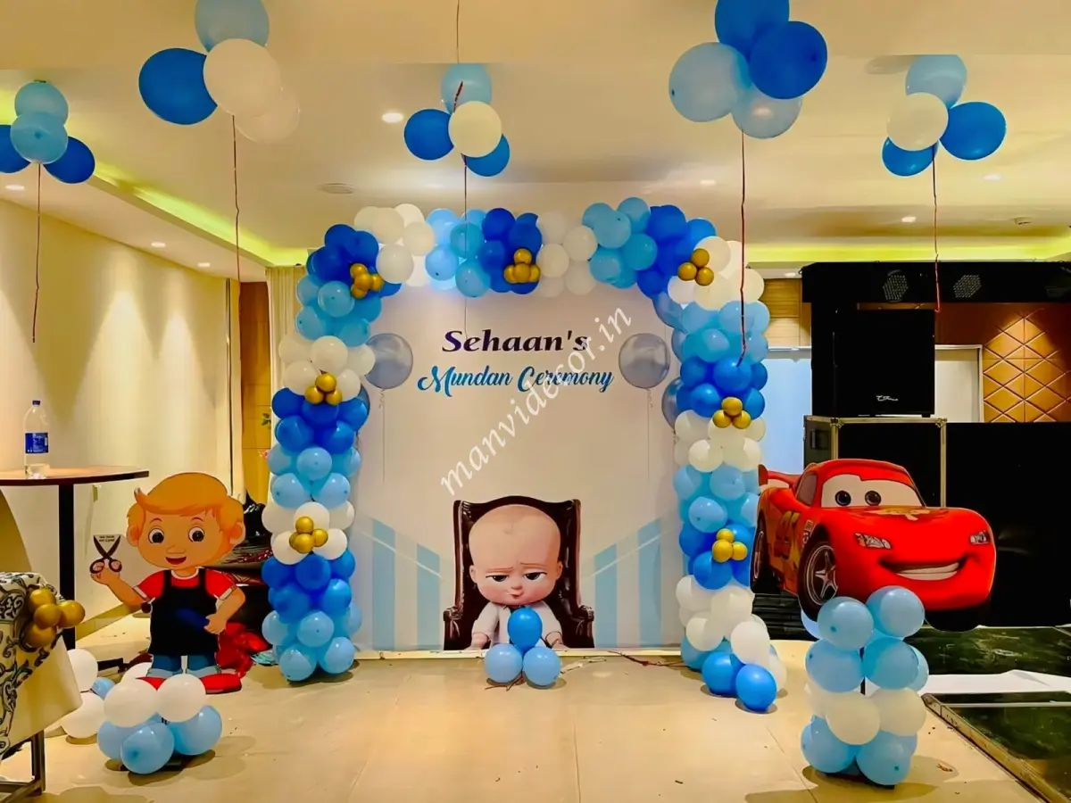 Boss Baby Mundan Bash Decor