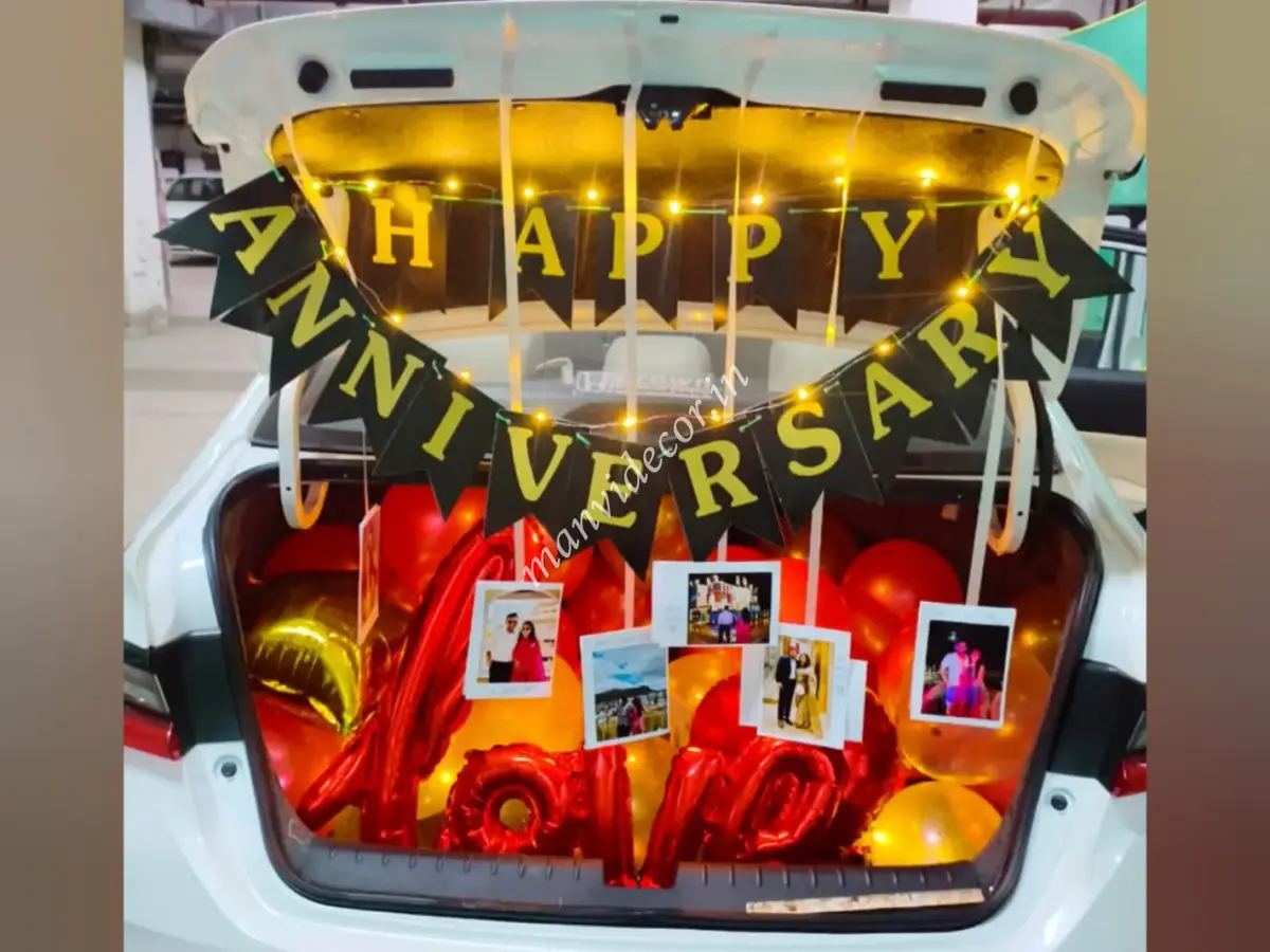 Car Dikki Anniversary Decor