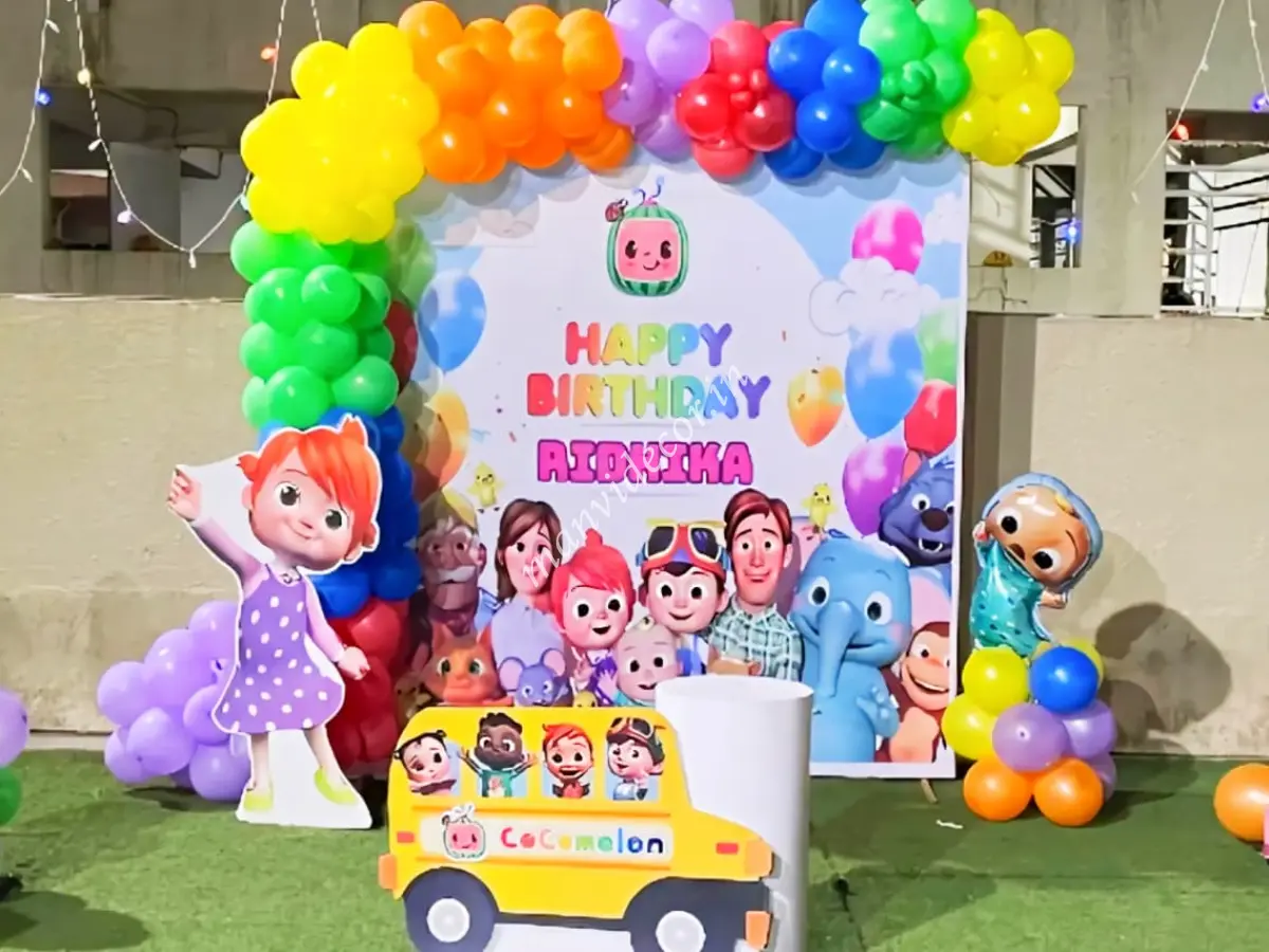 Cocomelon Rainbow Birthday Decor