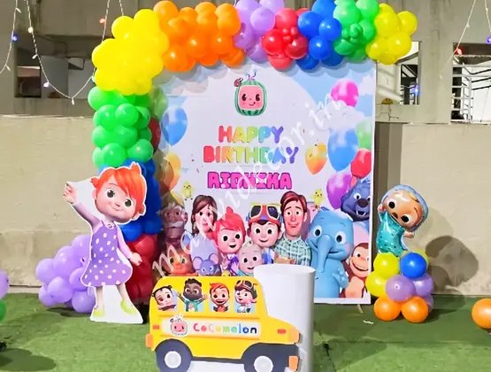 Cocomelon Rainbow Birthday Decor