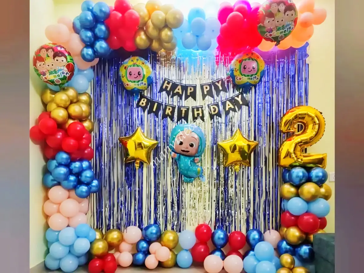 Cocomelon Theme Balloon Decoration