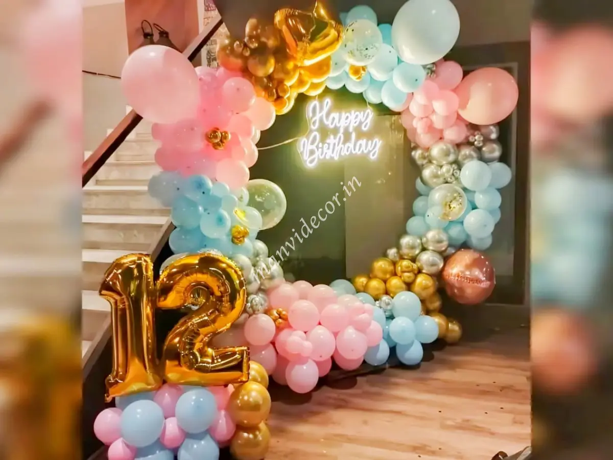 Elegant Glow Birthday Ring Decor