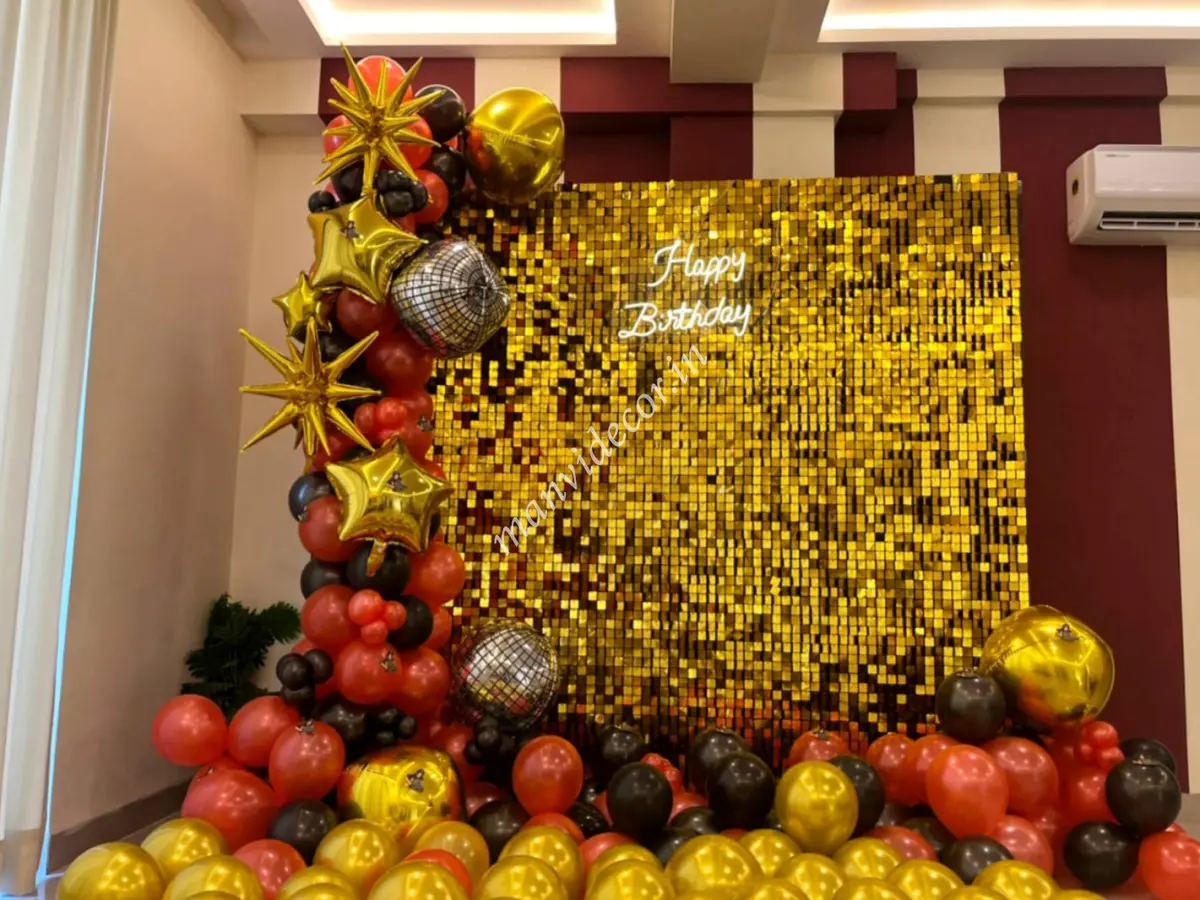 Sequin Golden Birthday Decoration