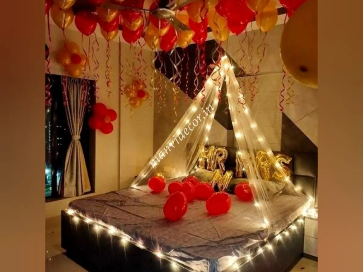 First night decoration for couple 