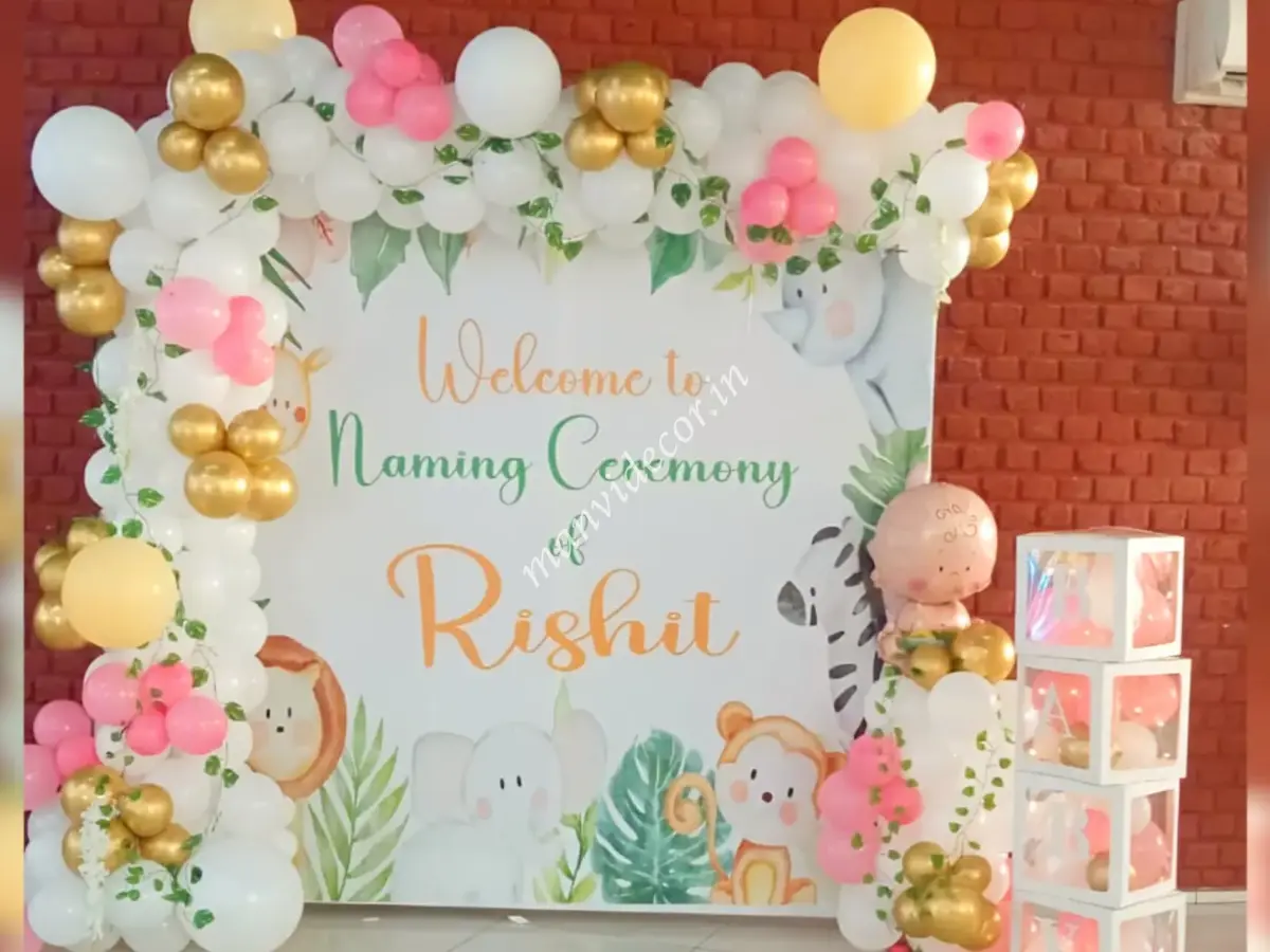 Pastel Naming Ceremony Setup
