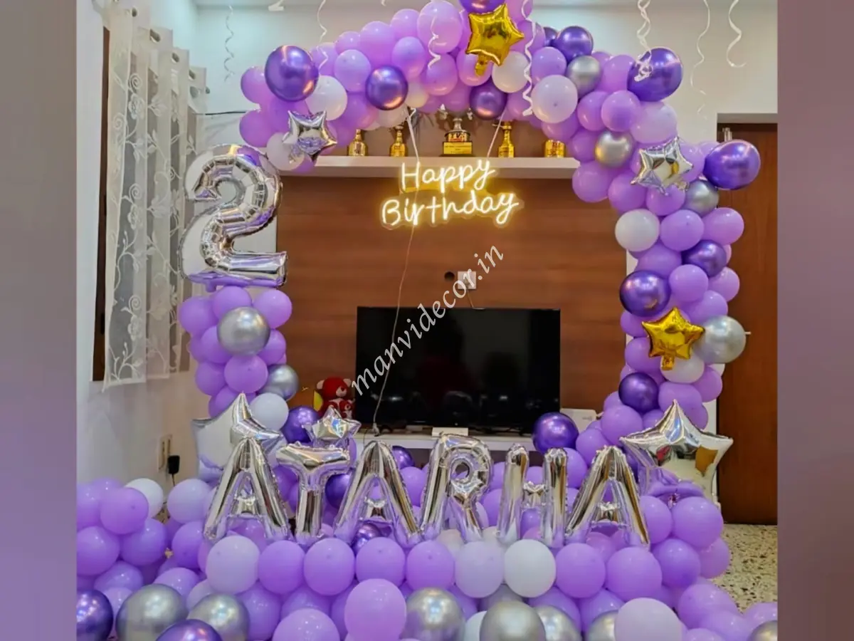 2nd birthday decoration at home 
