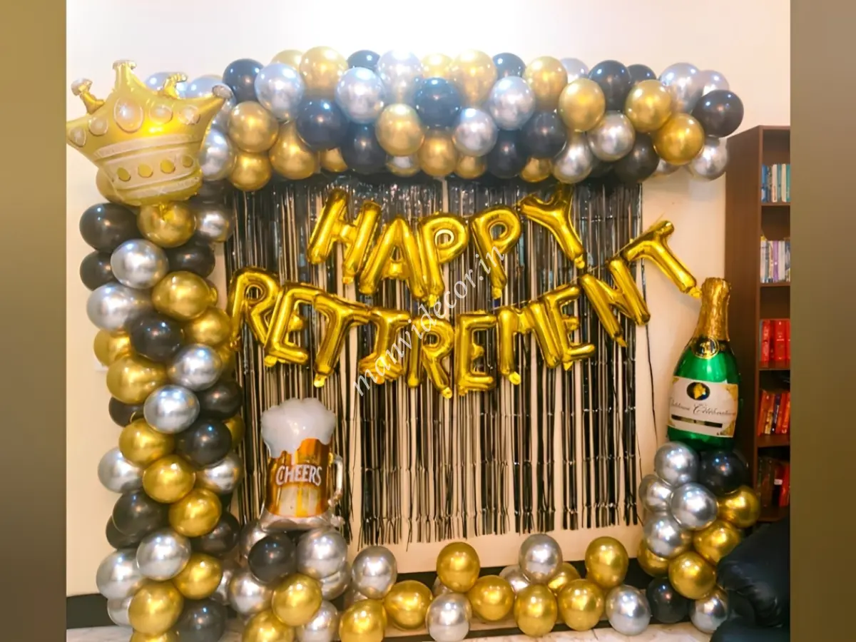 Retirement Party Backdrop Decoration 