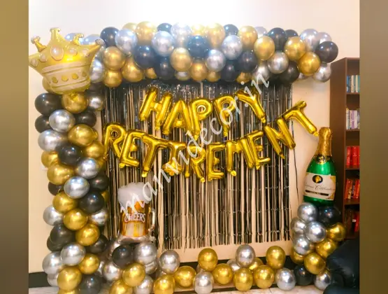 Retirement Party with Champagne Foil