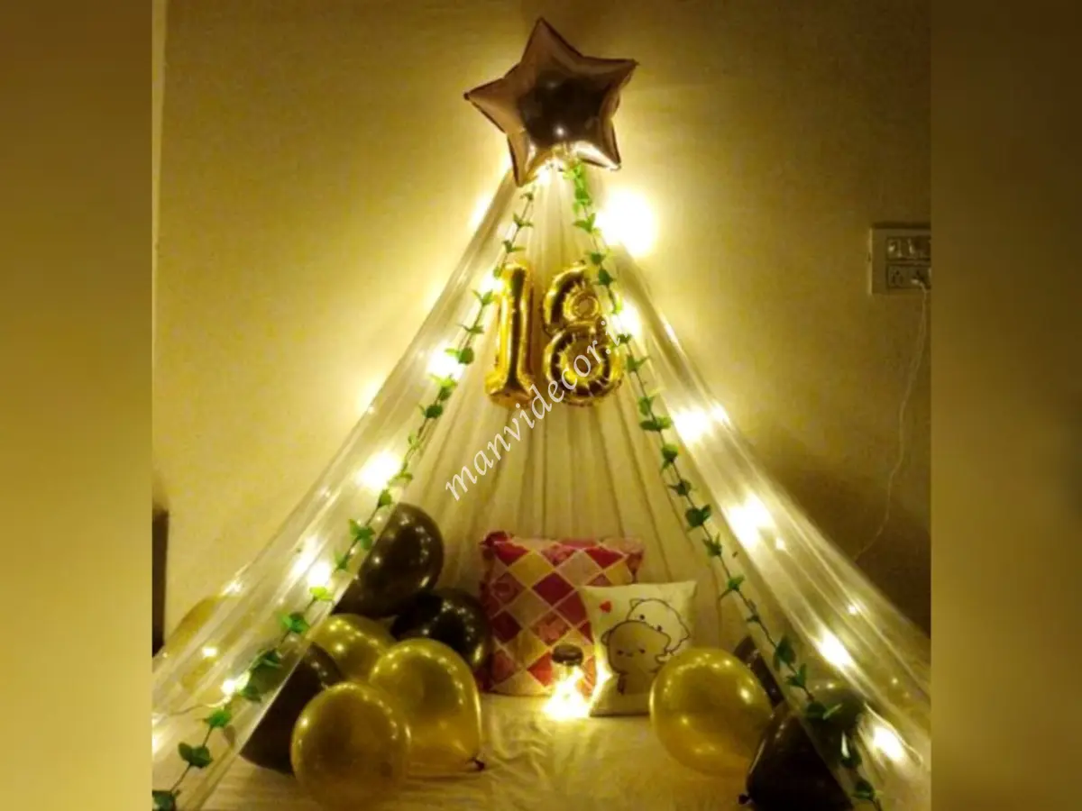 18th birthday decoration at home 