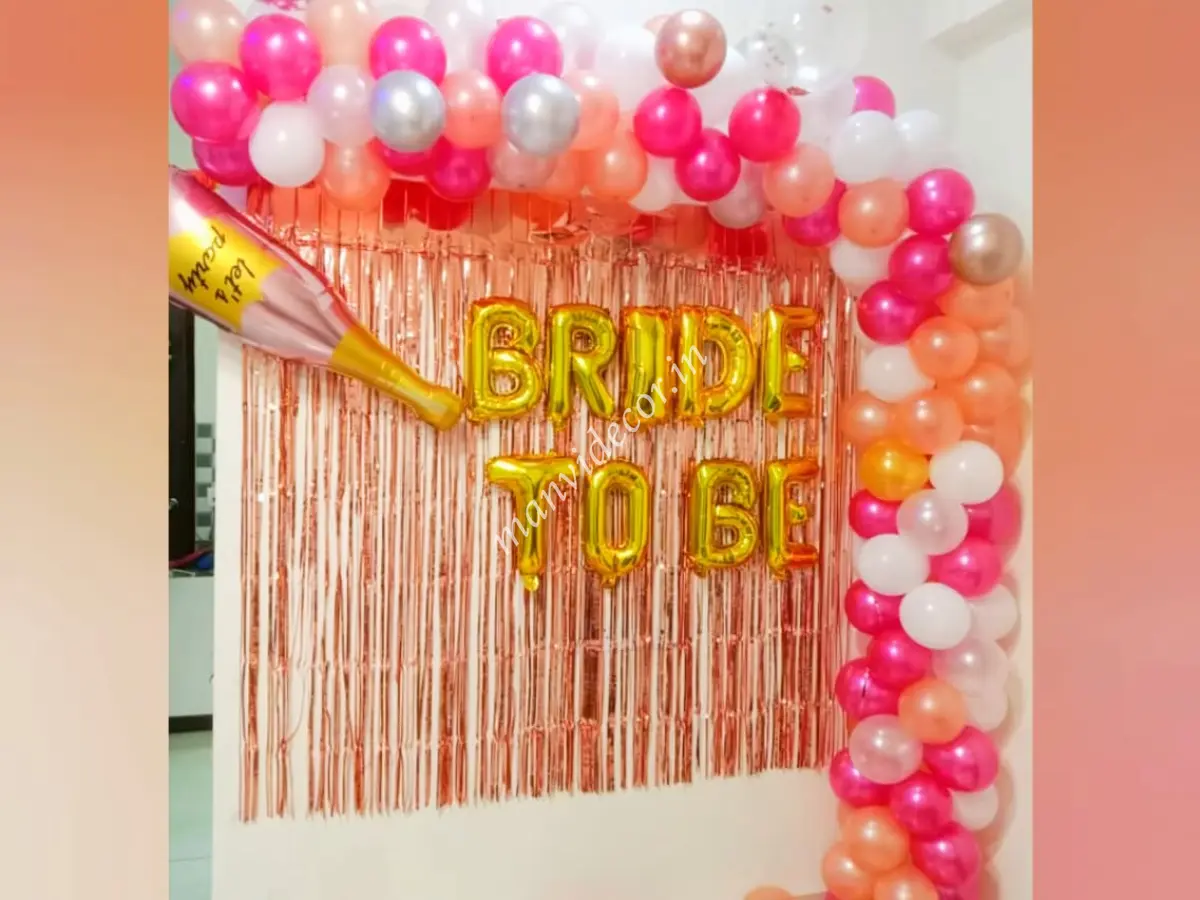 Bachelor bride to be party decor