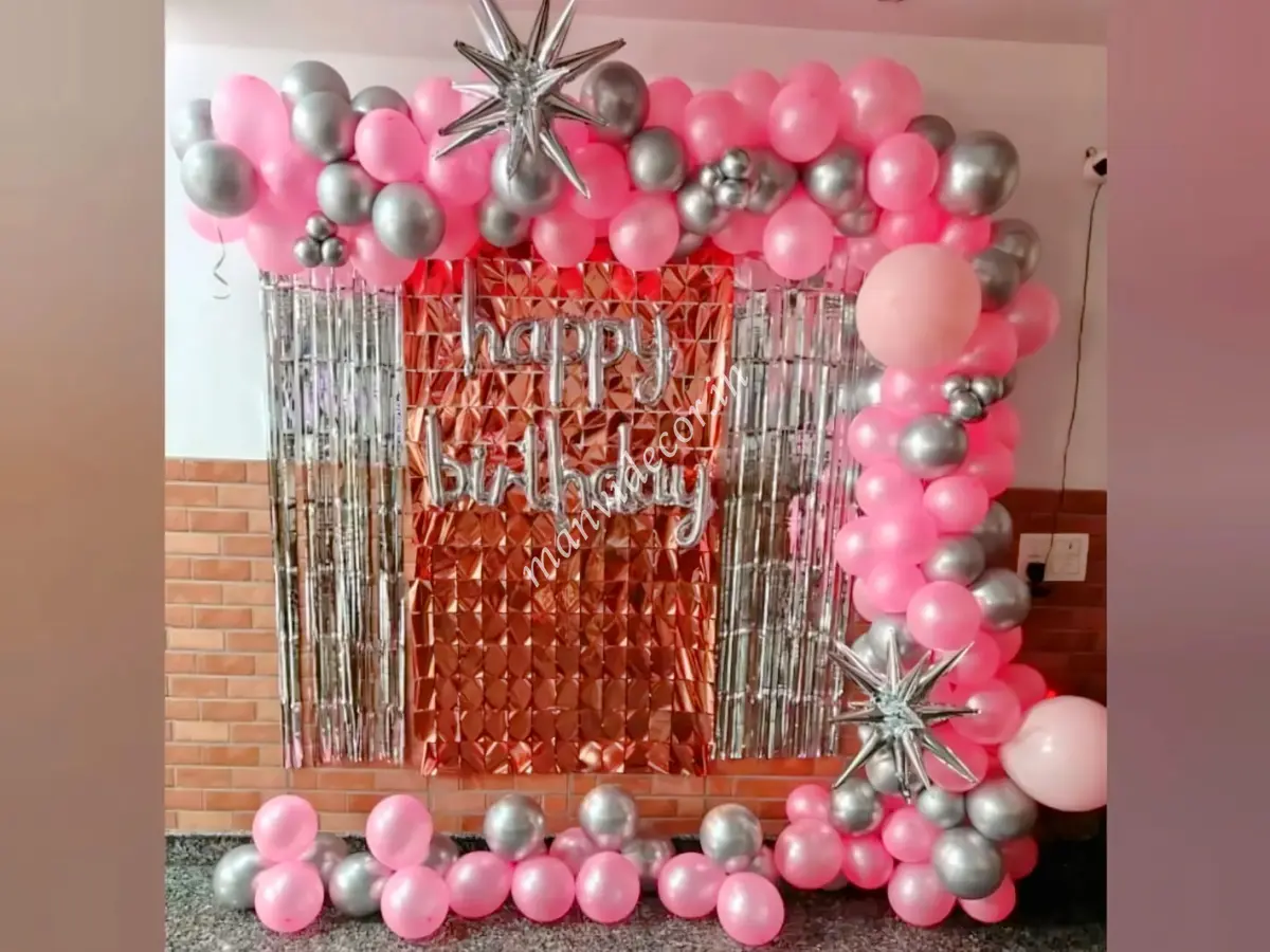 Sequin Curtains Rose-gold Decoration