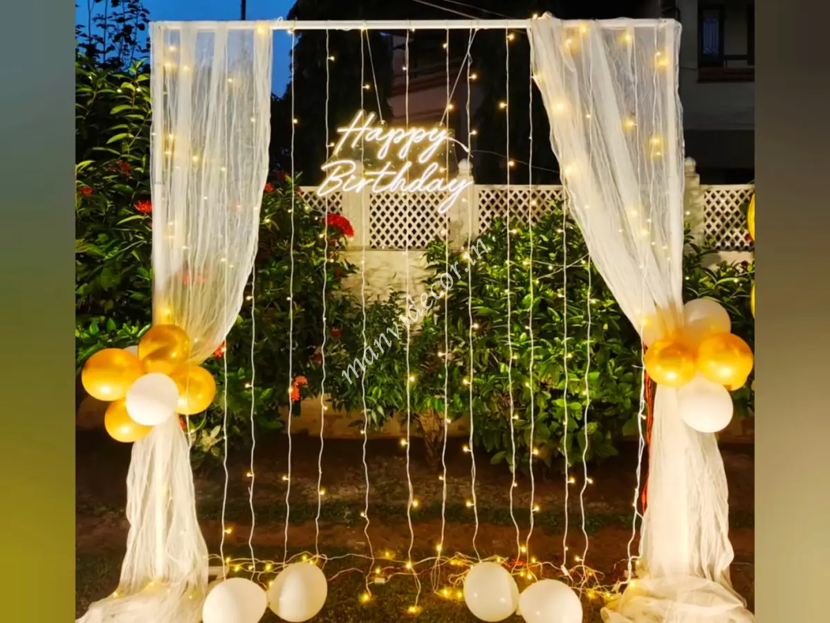 Terrace Balloon Decoration for Birthday