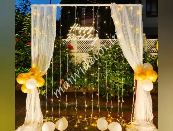 Terrace Balloon Decoration