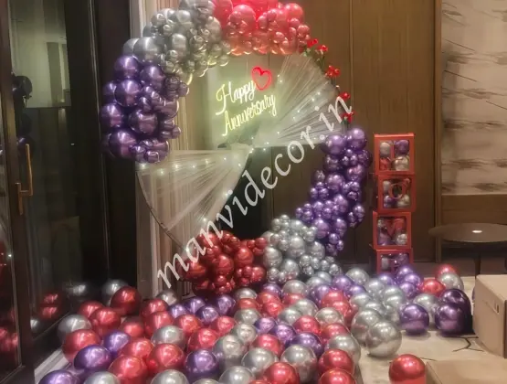 Anniversary Charm Balloon Setup