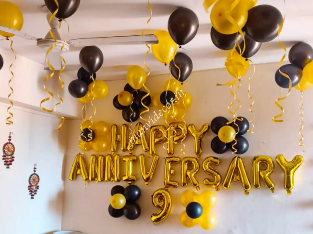 Simple anniversary decoration 