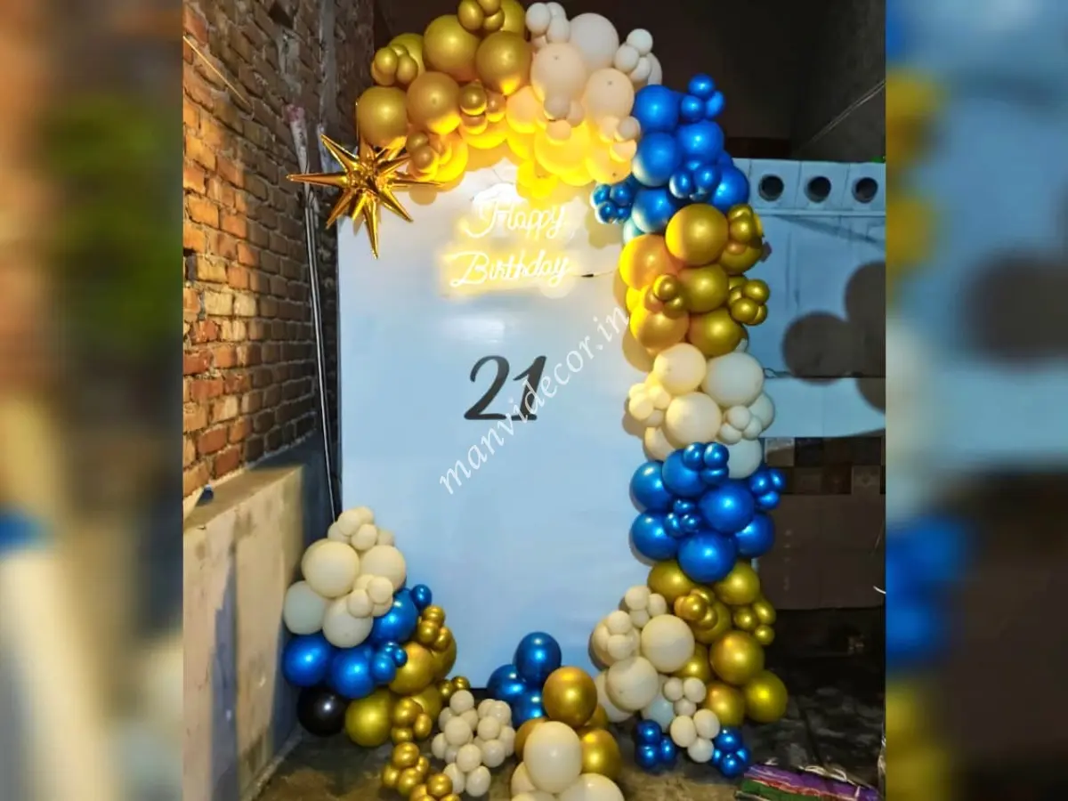 21st birthday decoration on flex