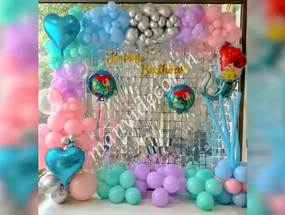 Mermaid Balloon Theme Decor