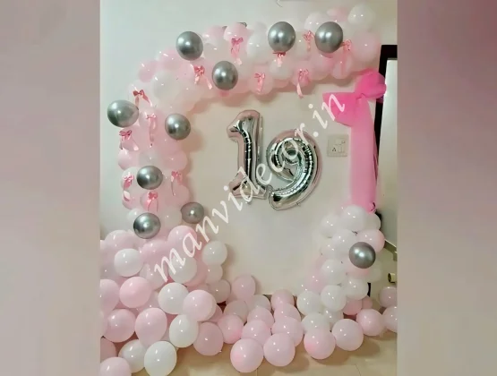 Pretty Pink Bow Balloon Decor