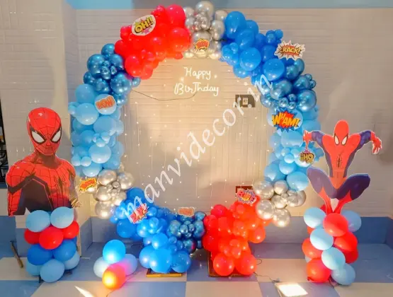 Spider Man Ring Balloon Decor