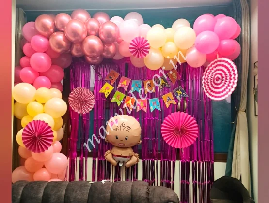 Baby Annprashan Balloon Setup