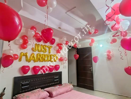 Just Married Balloon Decoration