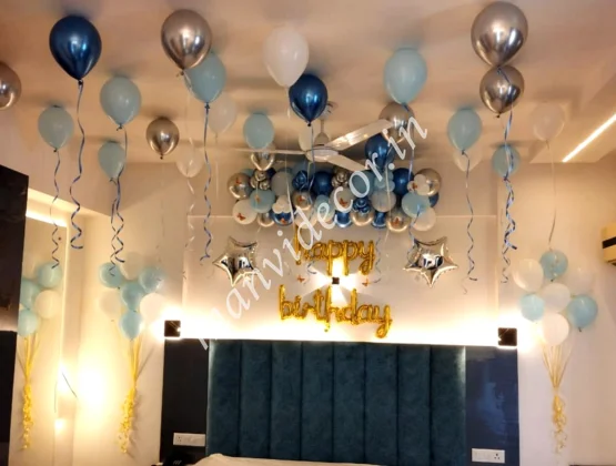 Blue Birthday Surprise Decoration