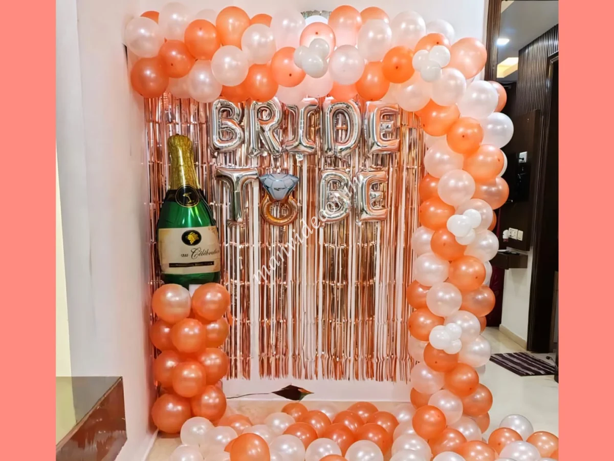 Simple Classic Bride To Be Decor